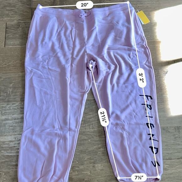 Friends Women’s Plus Size Casual Jogger Pants Light Mauve Size 3X NWT - Picture 4 of 5